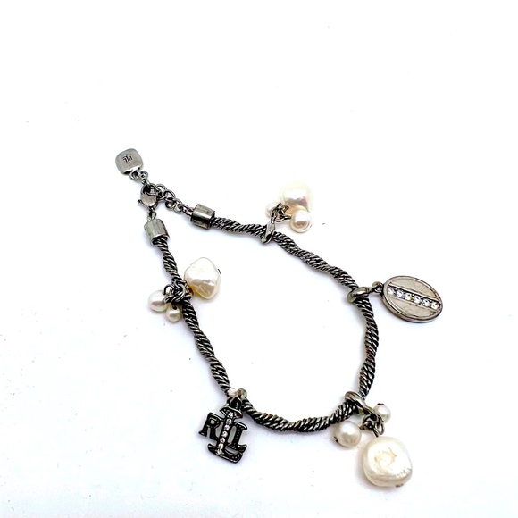 Ralph Lauren Silver 8” Charm Bracelet Gorgeous - Picture 3 of 3